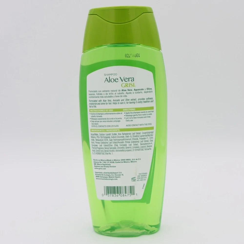 Grisi Aloe Vera Shampoo For Hair 3 Pack 13.5 oz - Softness, Moisturize & Shine